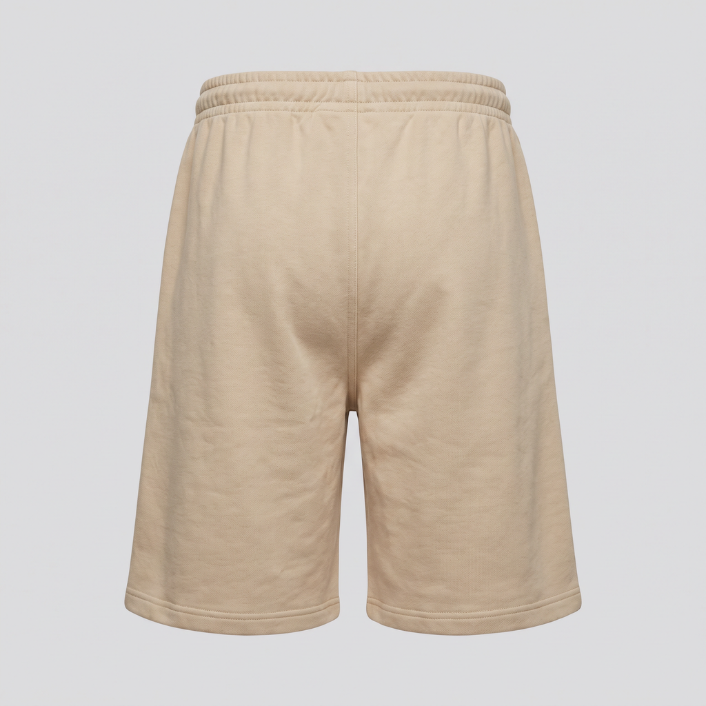 Short en molleton, sable, vue de dos — NORTH & CARTOON