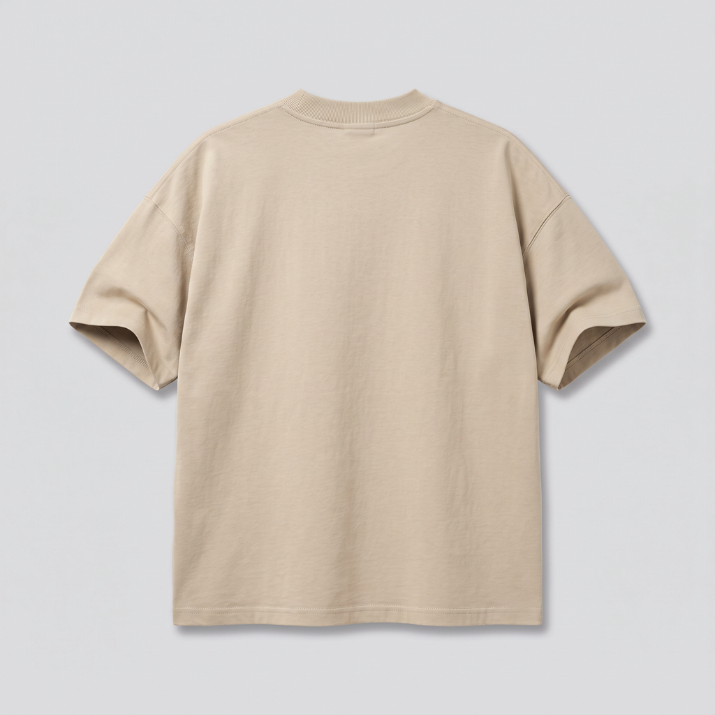T-shirt épais, sable, vue de dos — NORTH & CARTOON